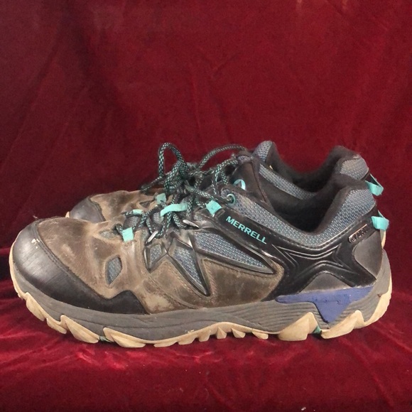 Women's Merrell, All Out Blaze 2 Waterproof Hiking Boots. Size 11 US/ EU 42.5 - Picture 4 of 5
